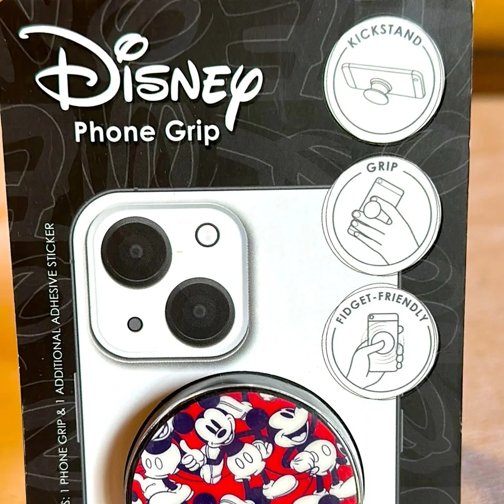 Disney Phone Clip Red and Black  with Iconic Design